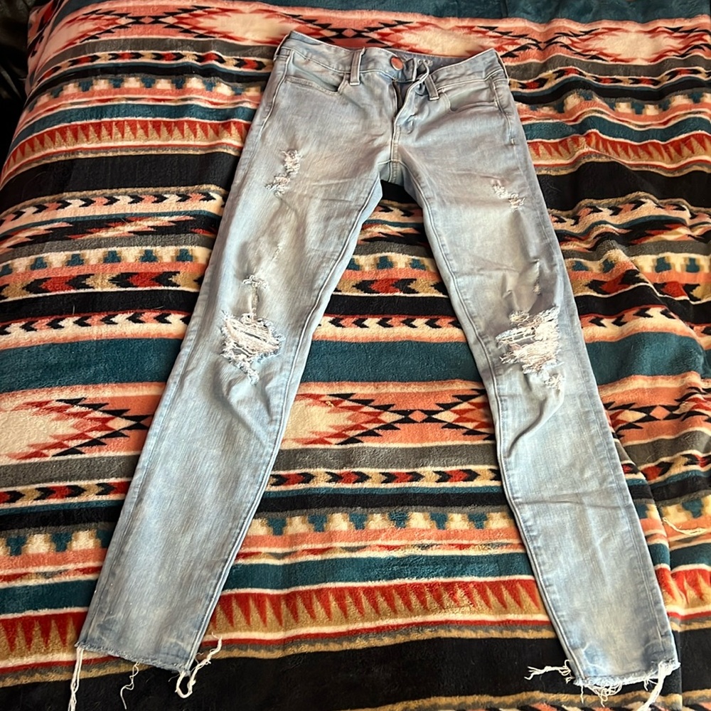 American Eagle ripped jeans